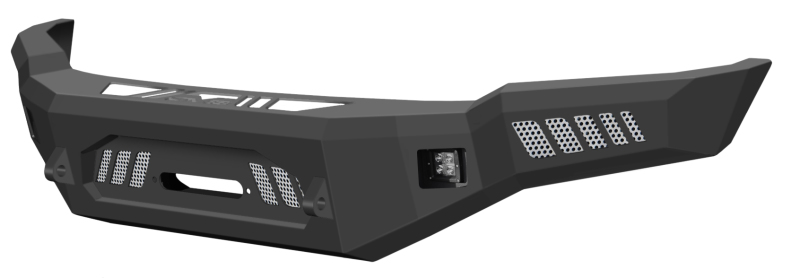 Ford F-150 Front Bumper - DV8 Offroad - Modular Design with Light Holes - Black - `18-`27